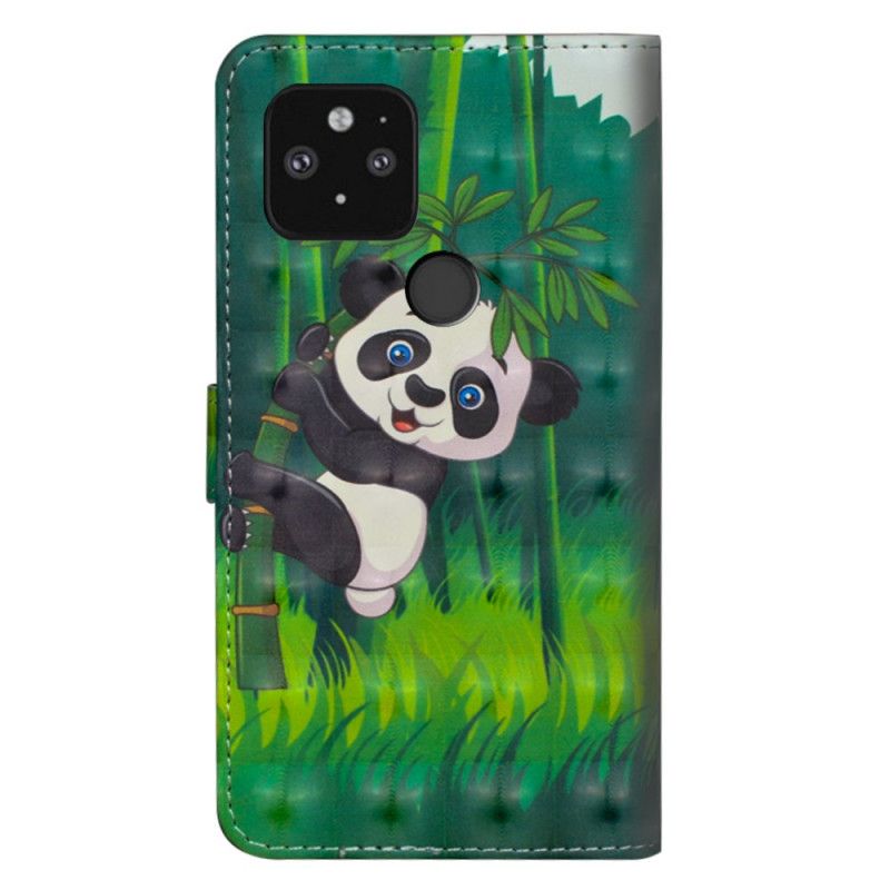 Flip Cover Google Pixel 5 Panda Og Bambus