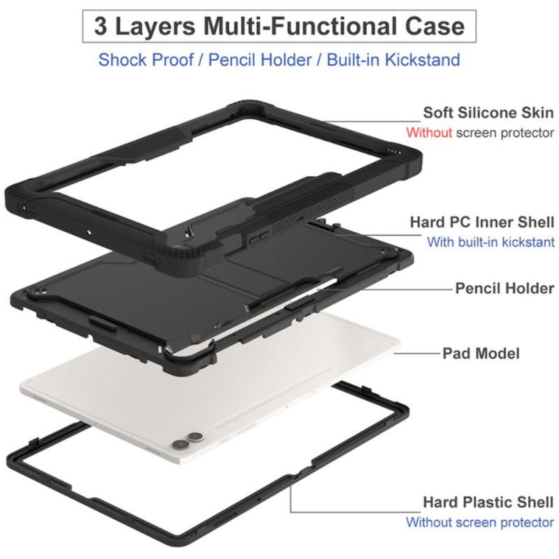 Cover Samsung Galaxy Tab S9 Plus Super Resistent Med Støtte