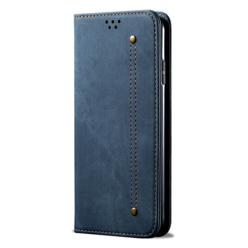 Cover Huawei P60 Pro Flip Cover Jeansstof