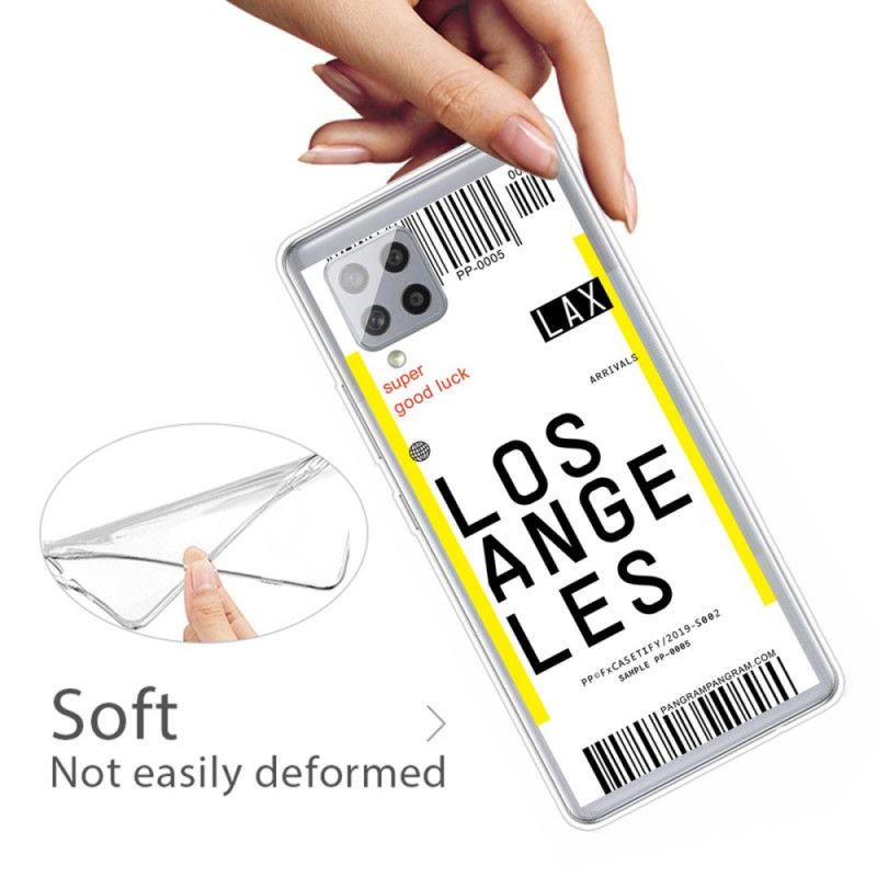 Cover for Samsung Galaxy A42 5G Boardingkort Til Los Angeles