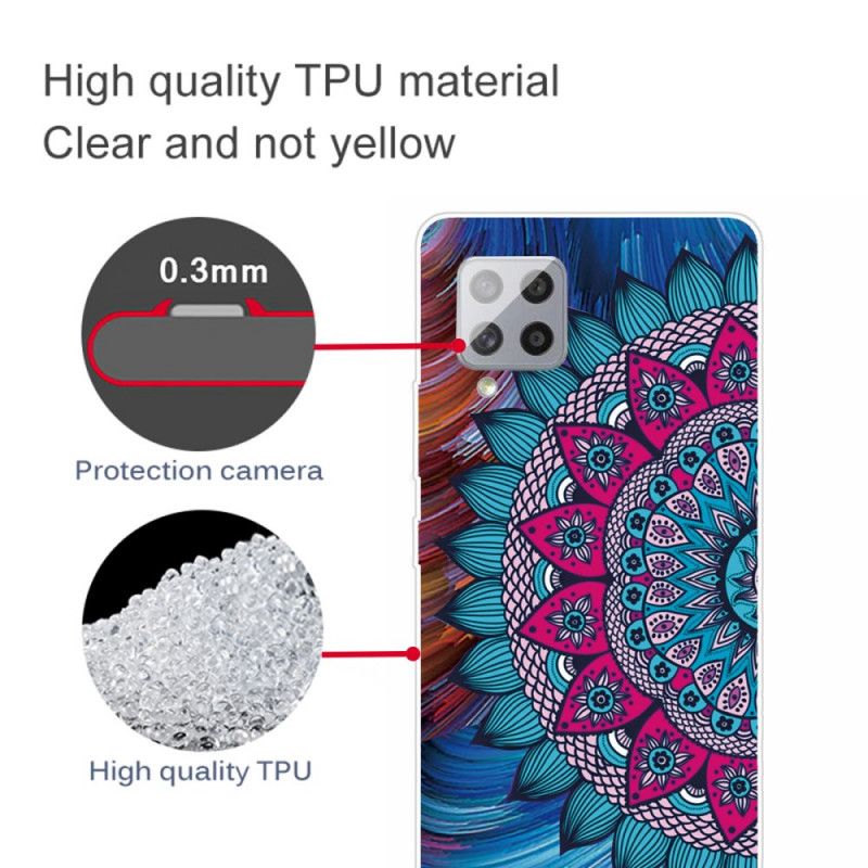 Cover for Samsung Galaxy A42 5G Farverig Mandala