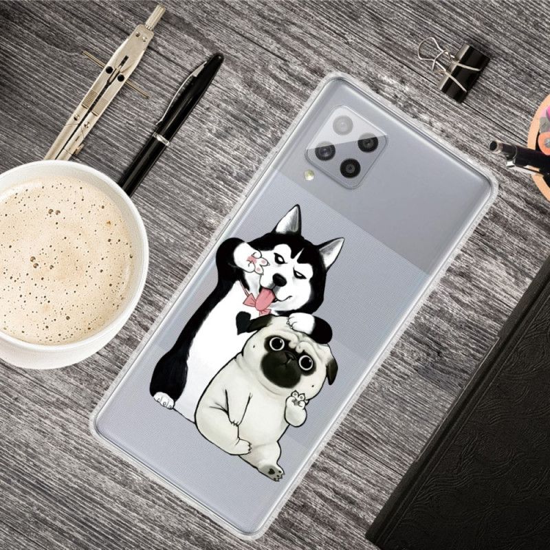 Cover for Samsung Galaxy A42 5G Sjove Hunde