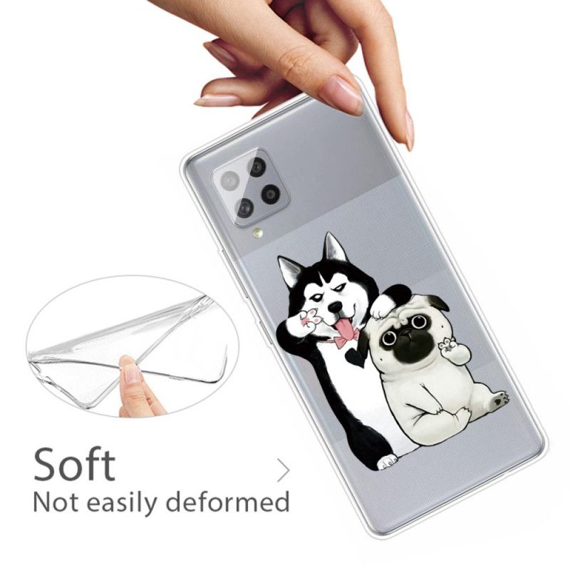 Cover for Samsung Galaxy A42 5G Sjove Hunde