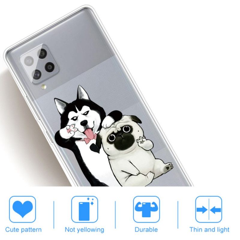 Cover for Samsung Galaxy A42 5G Sjove Hunde