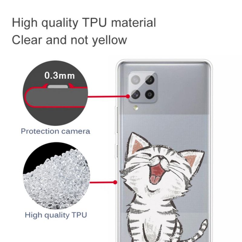 Cover for Samsung Galaxy A42 5G Sød Kat