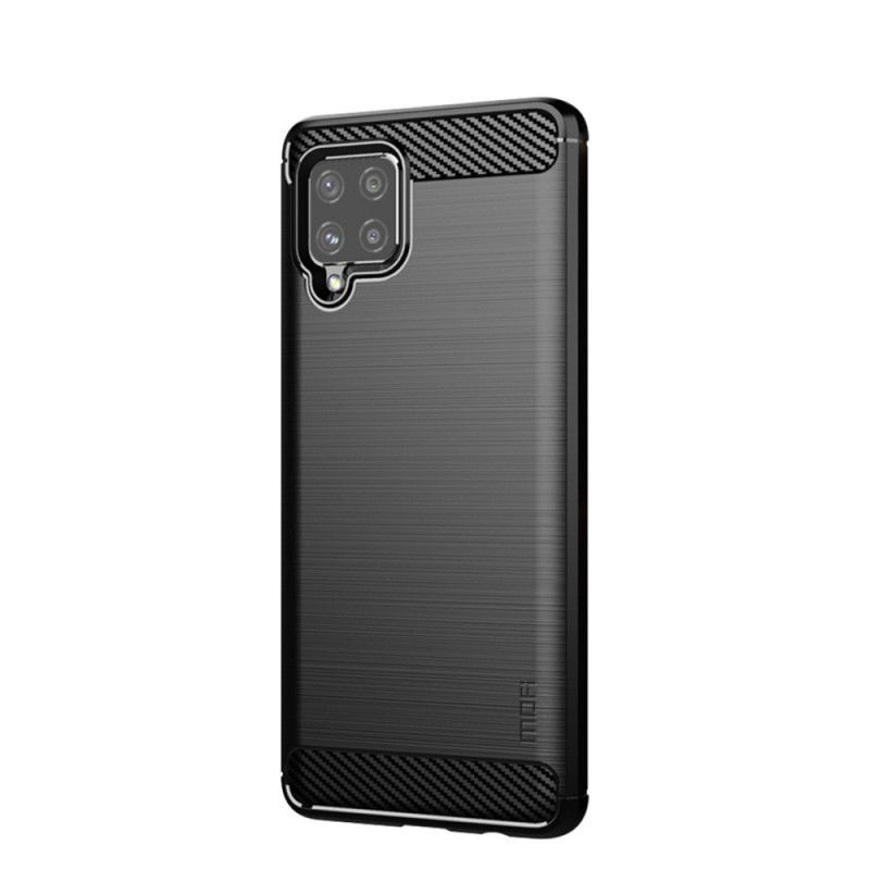 Cover for Samsung Galaxy A42 5G Sort Mofi Børstet Kulfiber