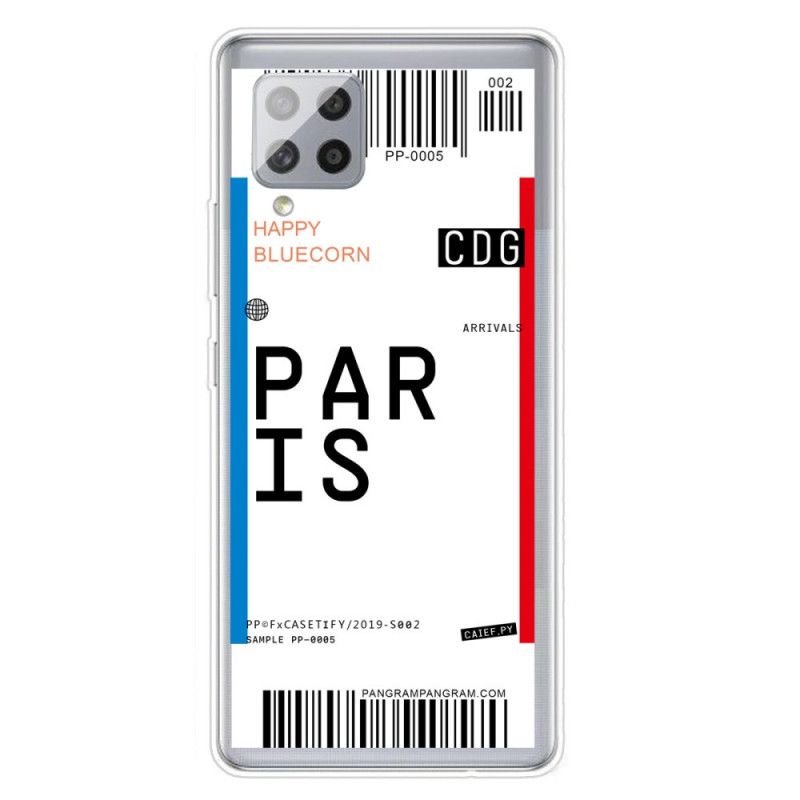 Cover Samsung Galaxy A42 5G Boardingkort Til Paris