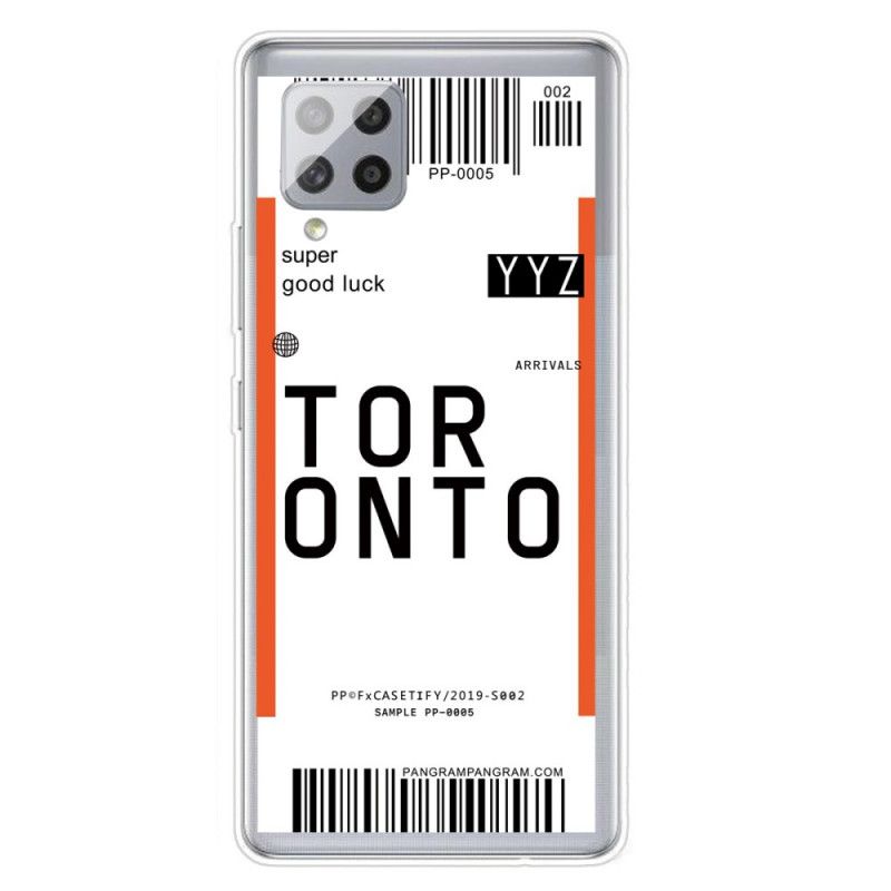 Cover Samsung Galaxy A42 5G Boardingkort Til Toronto