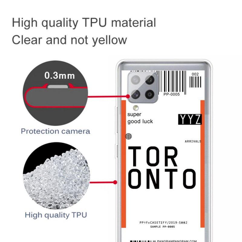 Cover Samsung Galaxy A42 5G Boardingkort Til Toronto