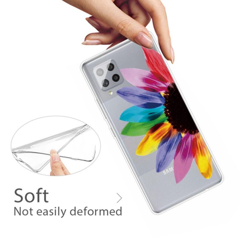 Cover Samsung Galaxy A42 5G Farvet Blomst Beskyttelse