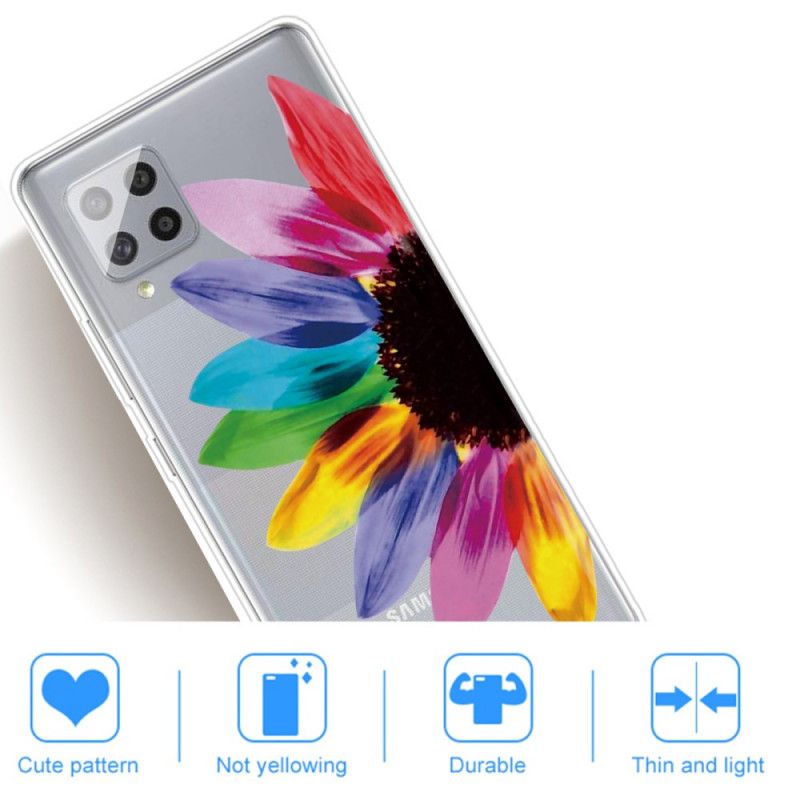 Cover Samsung Galaxy A42 5G Farvet Blomst Beskyttelse