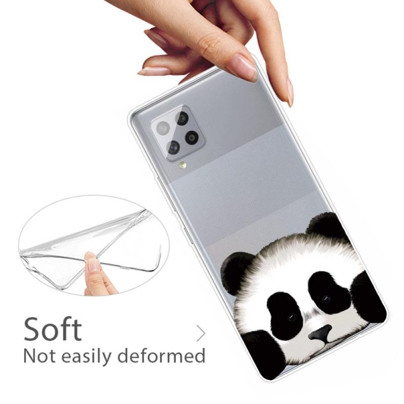 Cover Samsung Galaxy A42 5G Gennemsigtig Panda