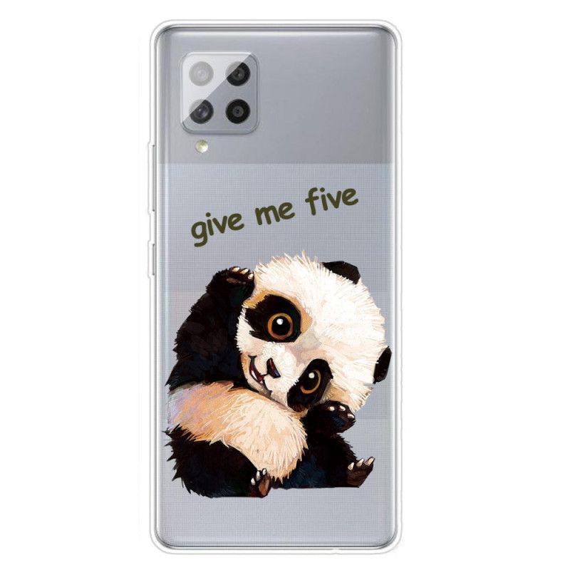 Cover Samsung Galaxy A42 5G Gennemsigtig Panda. Giv Mig Fem Original