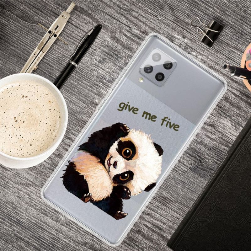 Cover Samsung Galaxy A42 5G Gennemsigtig Panda. Giv Mig Fem Original