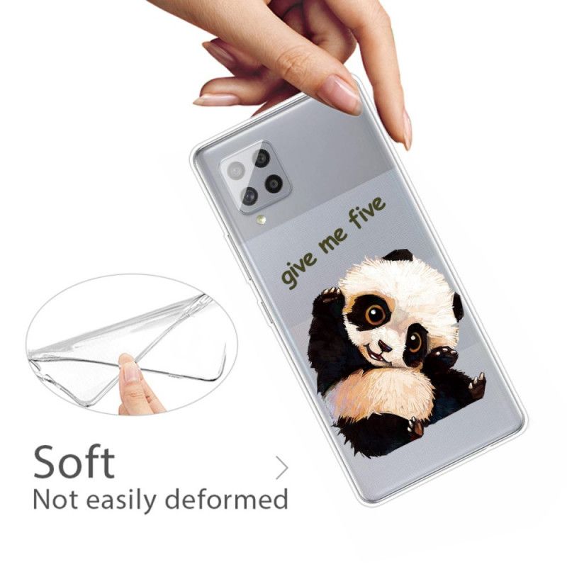 Cover Samsung Galaxy A42 5G Gennemsigtig Panda. Giv Mig Fem Original