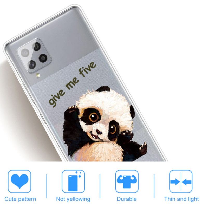 Cover Samsung Galaxy A42 5G Gennemsigtig Panda. Giv Mig Fem Original