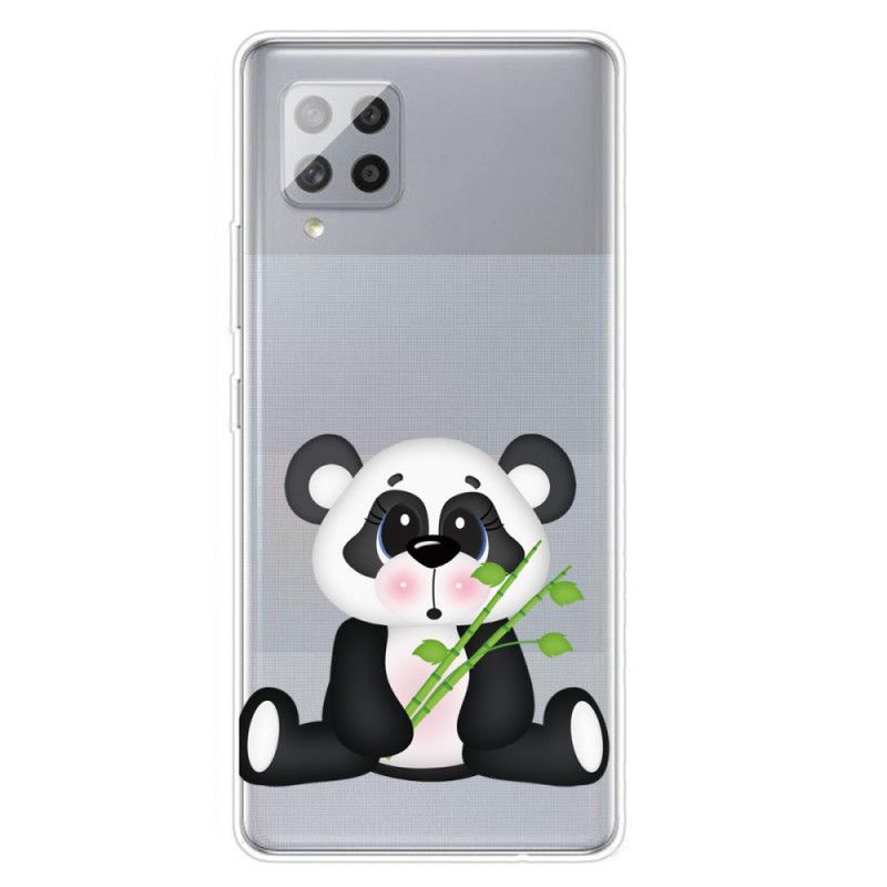 Cover Samsung Galaxy A42 5G Gennemsigtig Trist Panda Beskyttelse