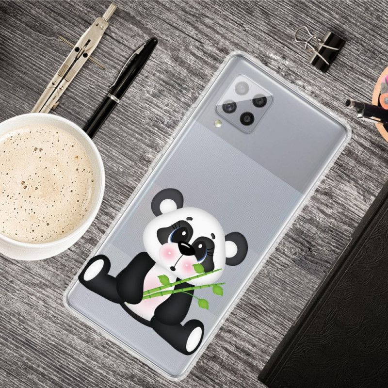 Cover Samsung Galaxy A42 5G Gennemsigtig Trist Panda Beskyttelse