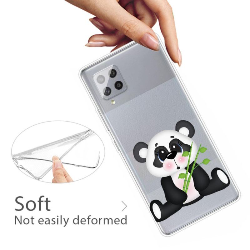 Cover Samsung Galaxy A42 5G Gennemsigtig Trist Panda Beskyttelse