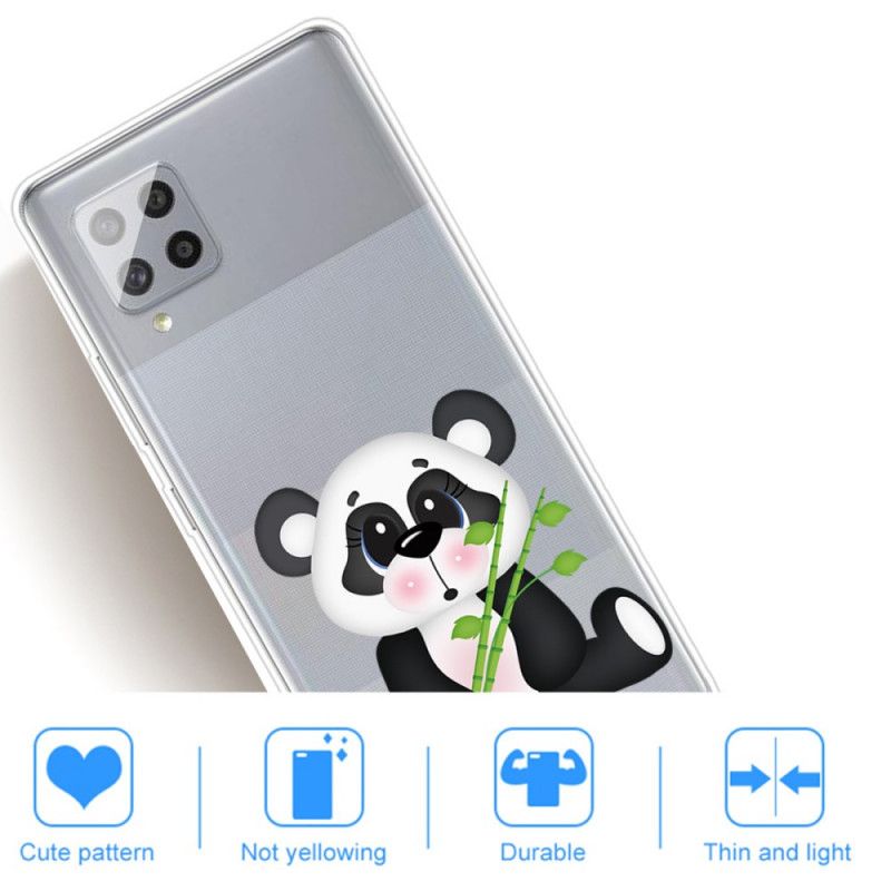 Cover Samsung Galaxy A42 5G Gennemsigtig Trist Panda Beskyttelse