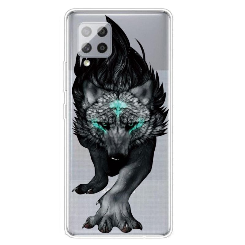 Cover Samsung Galaxy A42 5G Grafisk Ulv