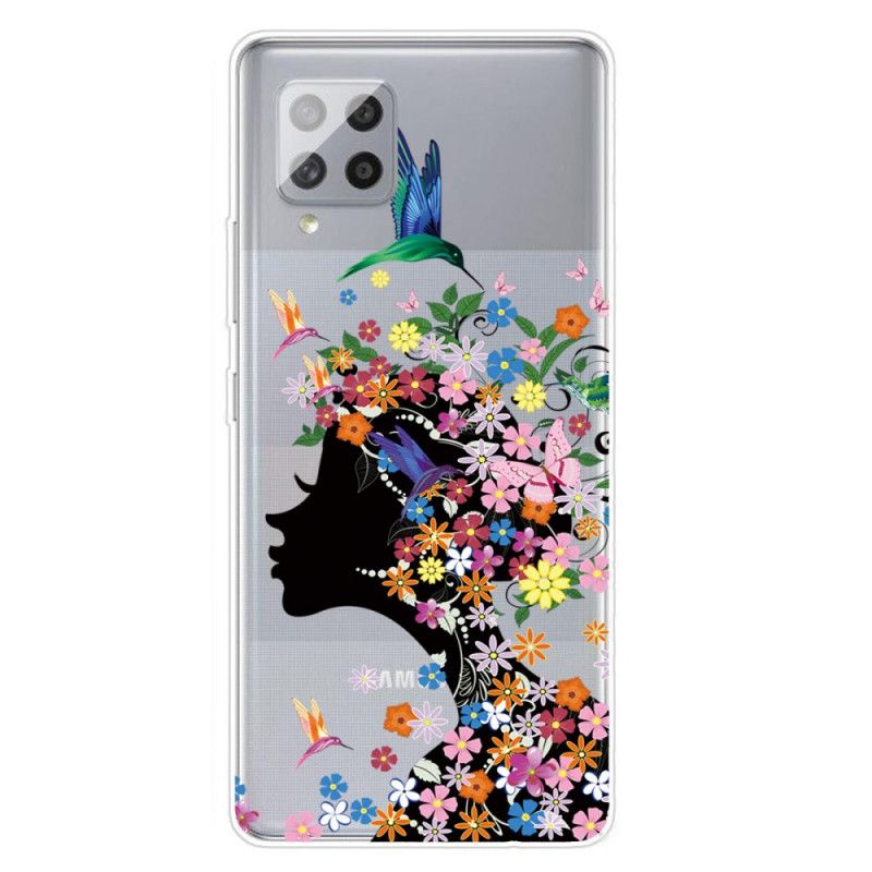 Cover Samsung Galaxy A42 5G Mobilcover Smukt Blomsterhoved