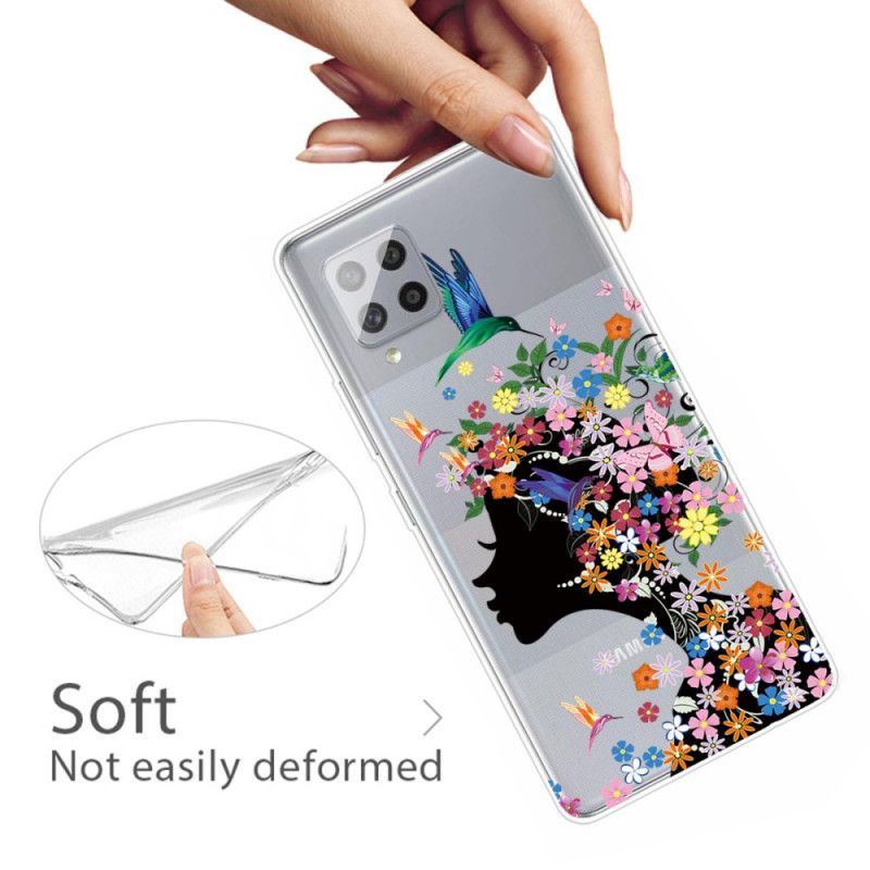 Cover Samsung Galaxy A42 5G Mobilcover Smukt Blomsterhoved