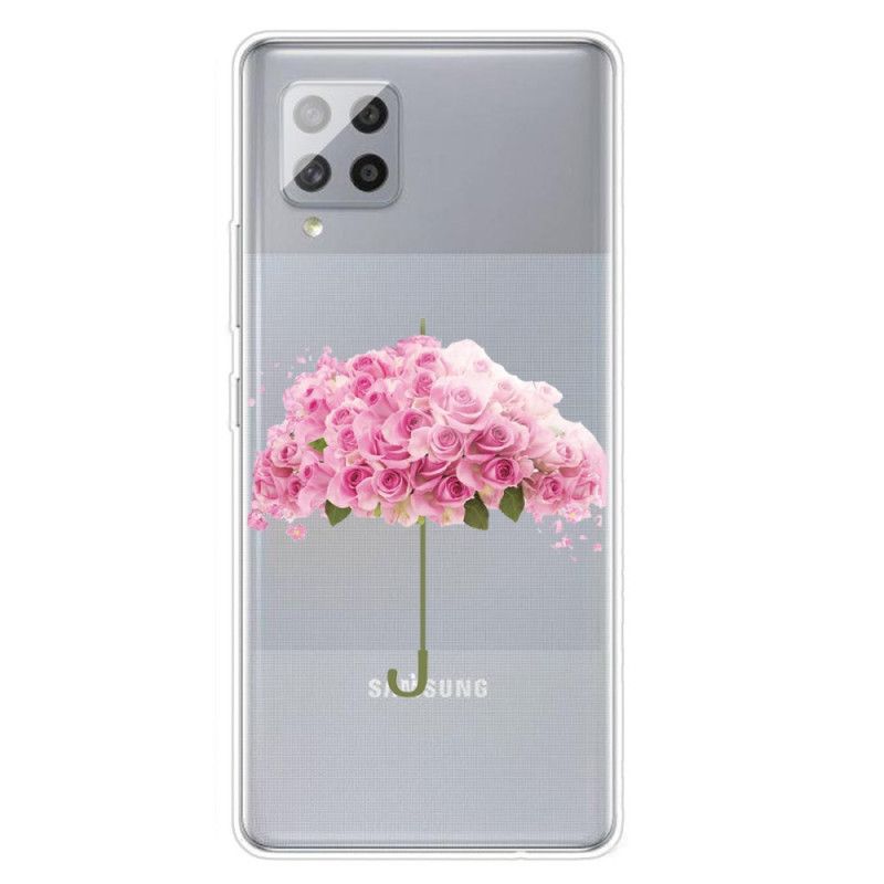 Cover Samsung Galaxy A42 5G Paraply I Roser