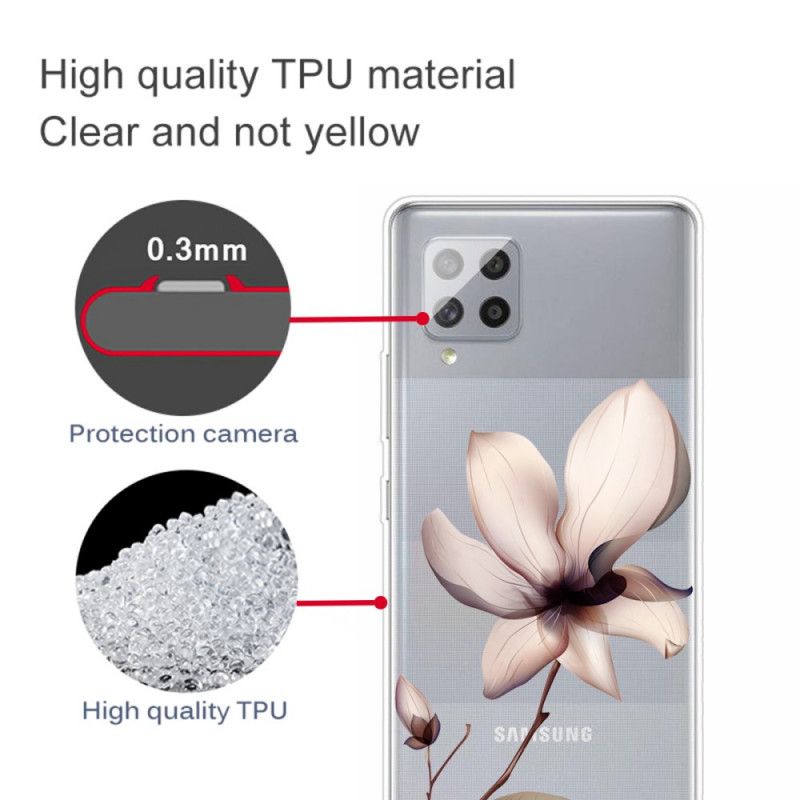 Cover Samsung Galaxy A42 5G Premium Blomster