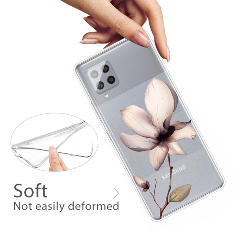 Cover Samsung Galaxy A42 5G Premium Blomster