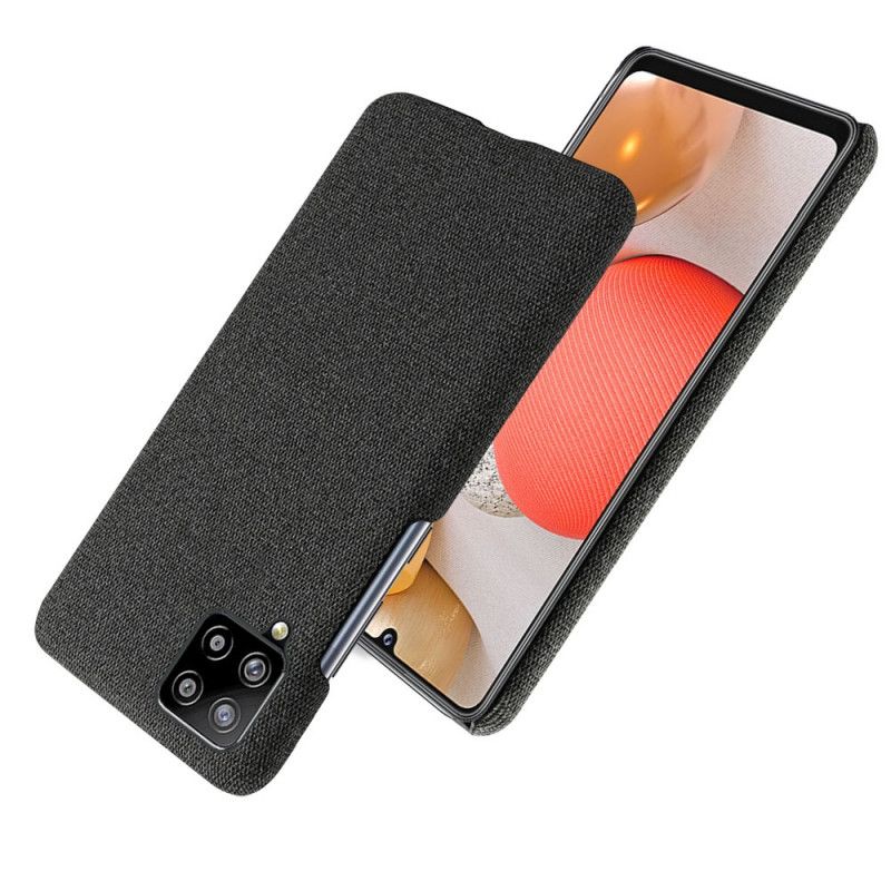 Cover Samsung Galaxy A42 5G Sort Mobilcover Tekstur Af Stof