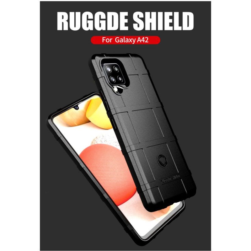 Cover Samsung Galaxy A42 5G Sort Robust Skjold