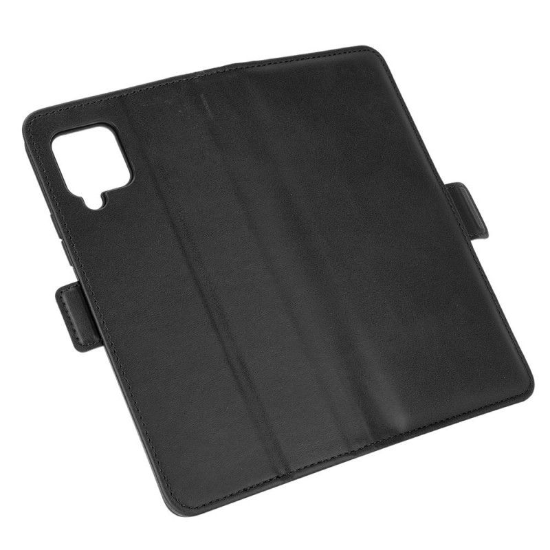 Flip Cover Læder for Samsung Galaxy A42 5G Sort Dobbelt Flap