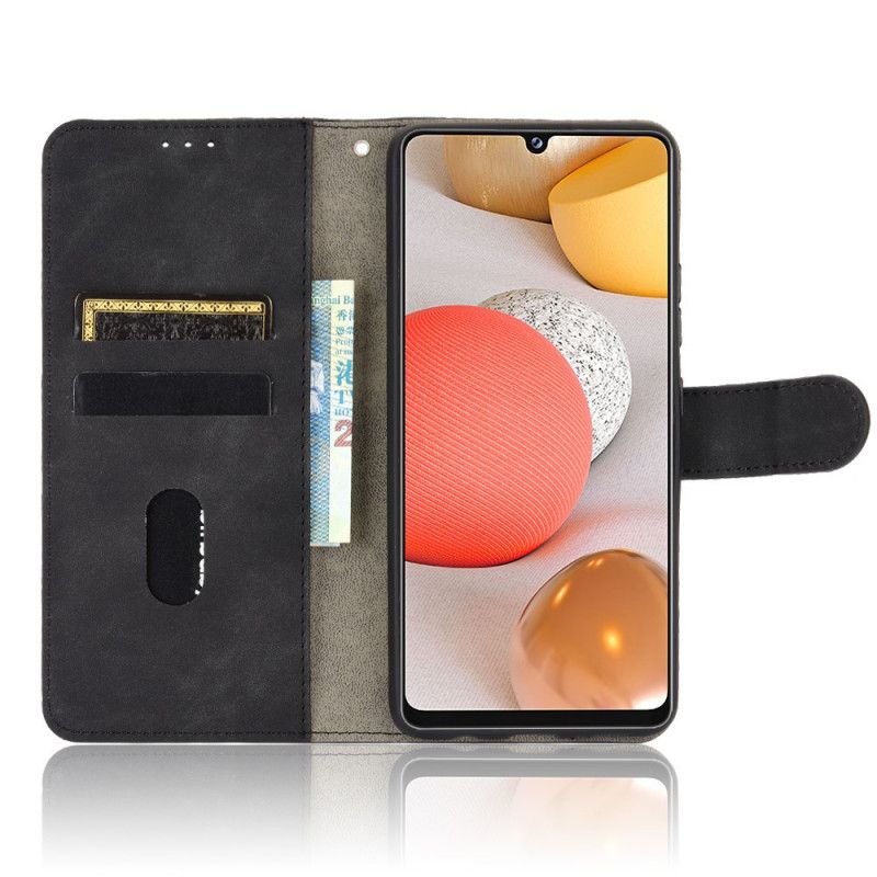 Flip Cover Læder for Samsung Galaxy A42 5G Sort Hud-Berøring