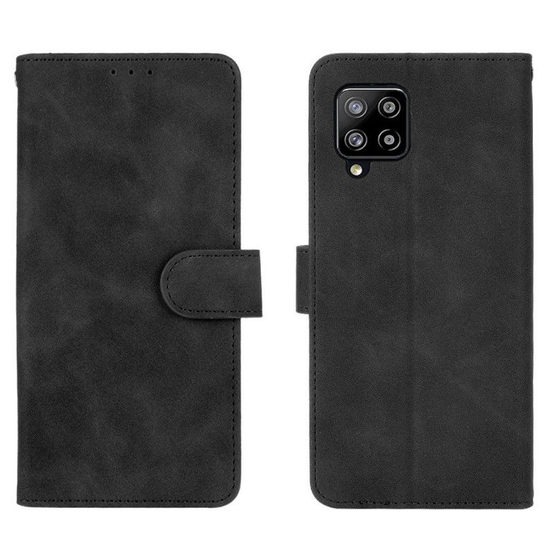 Flip Cover Læder for Samsung Galaxy A42 5G Sort Hud-Berøring