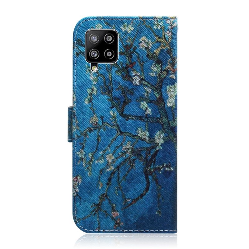 Flip Cover Læder Samsung Galaxy A42 5G Blomstrende Trægren Original