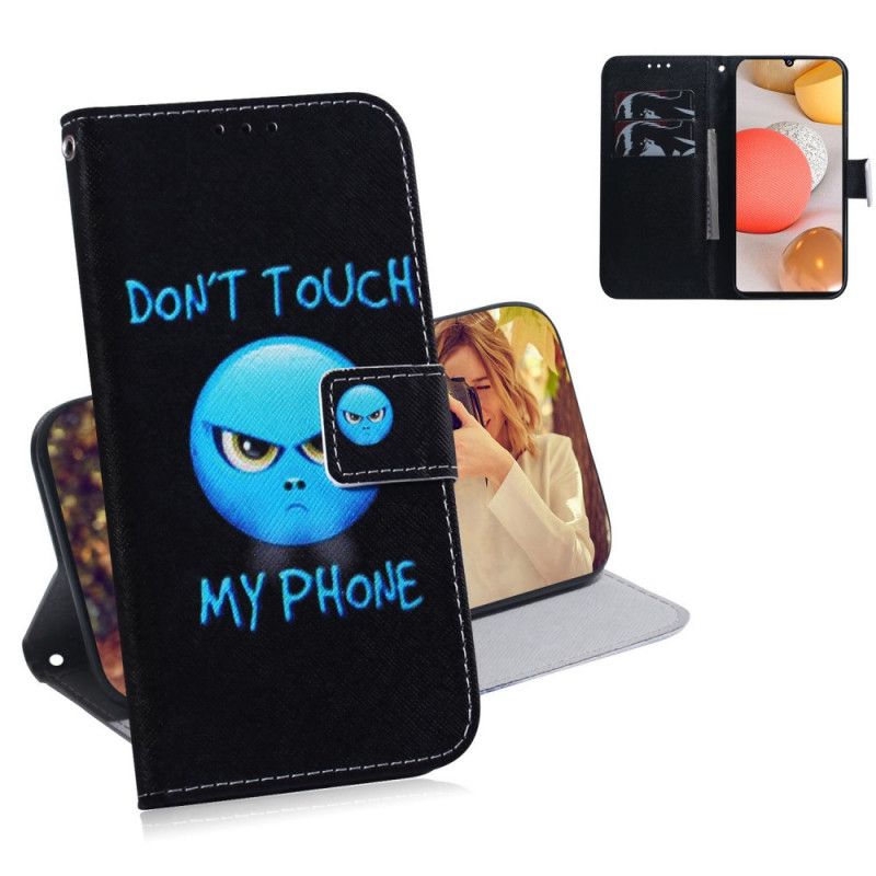 Flip Cover Læder Samsung Galaxy A42 5G Emoji-Telefon