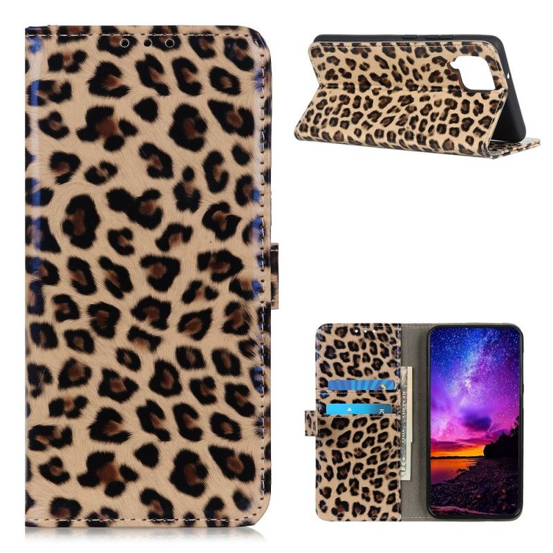 Flip Cover Læder Samsung Galaxy A42 5G Leopard Original