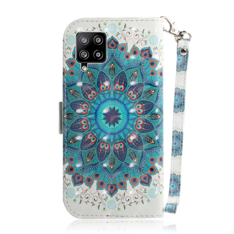 Flip Cover Læder Samsung Galaxy A42 5G Mesterlig Mandala Med Rem