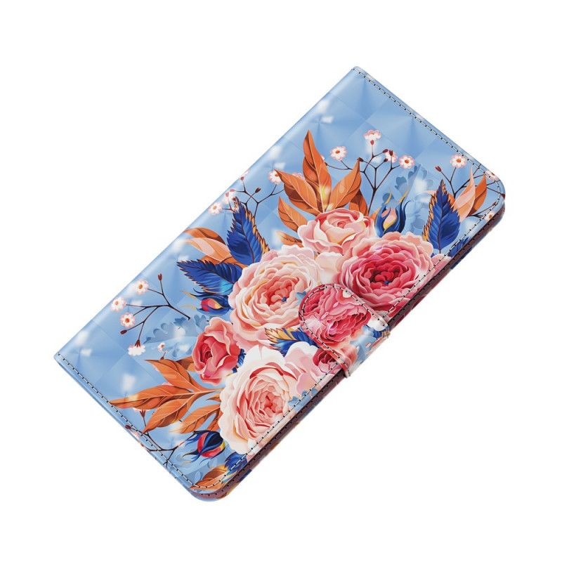 Flip Cover Læder Samsung Galaxy A42 5G Romantisk Lyspunkt Med Rem Original