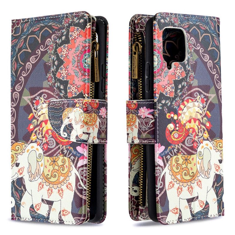 Flip Cover Samsung Galaxy A42 5G Elefant Lynlåslomme