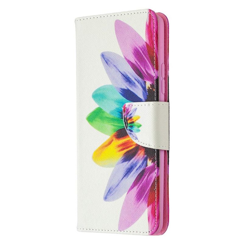 Flip Cover Samsung Galaxy A42 5G Mobilcover Akvarelblomst