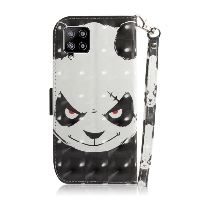 Flip Cover Samsung Galaxy A42 5G Mobilcover Vred Panda Med Rem