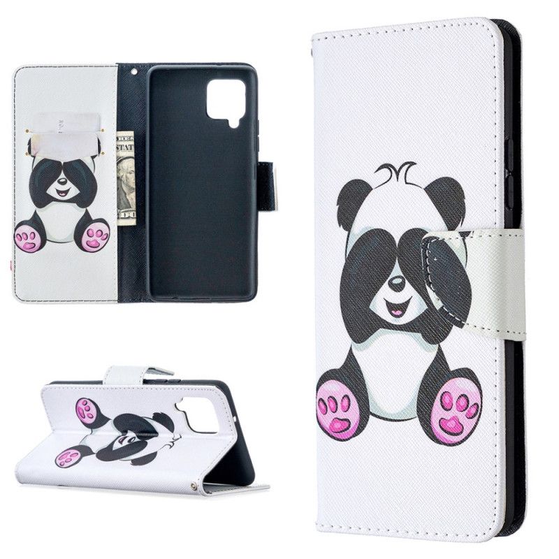 Flip Cover Samsung Galaxy A42 5G Sjov Panda