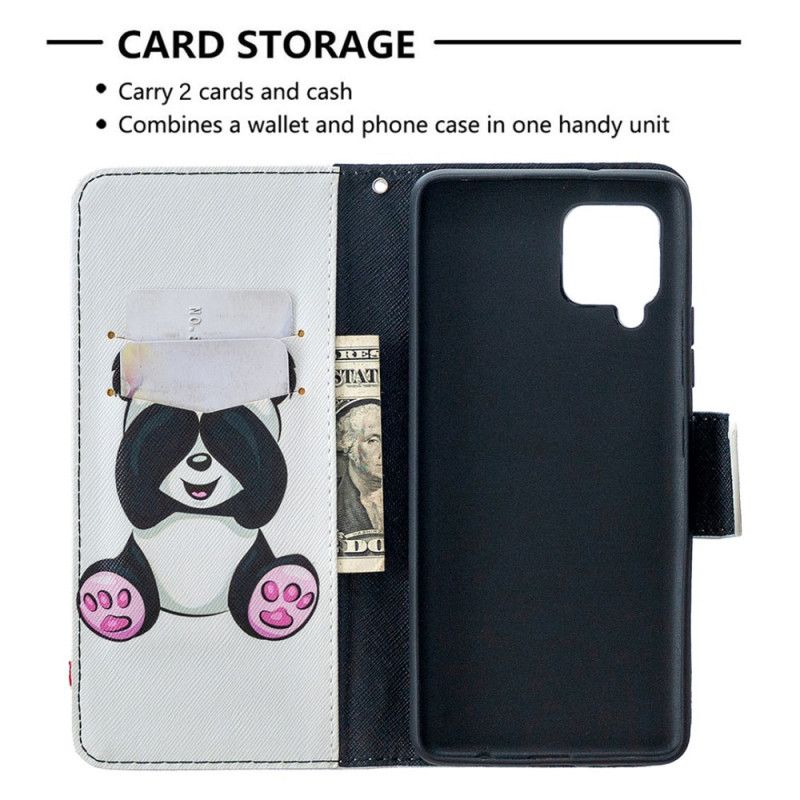 Flip Cover Samsung Galaxy A42 5G Sjov Panda