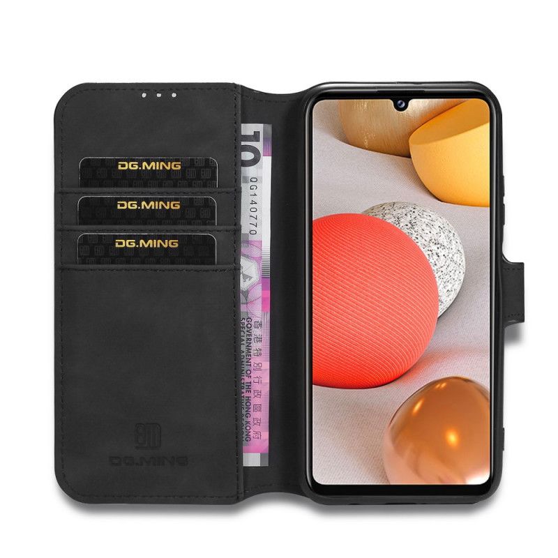 Flip Cover Samsung Galaxy A42 5G Sort Mobilcover Retro Dg.Ming