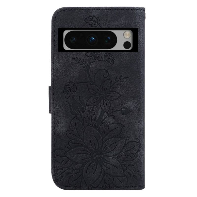 Flip Cover Google Pixel 8 Pro Blomsterrem