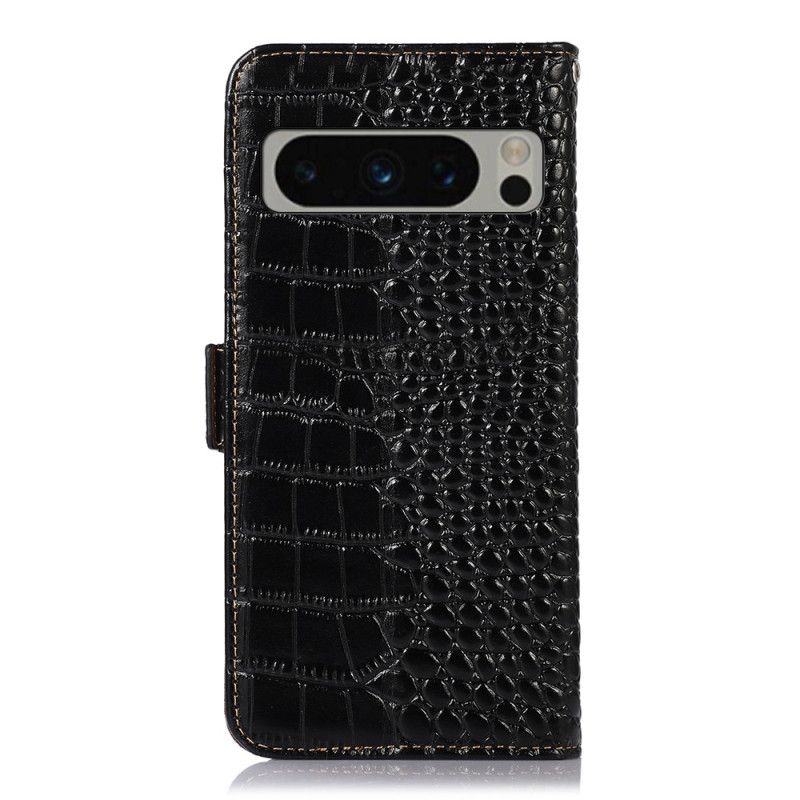 Flip Cover Google Pixel 8 Pro Rfid Crocodile Style