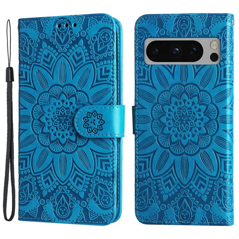 Flip Cover Google Pixel 8 Pro Solmandala Med Snor