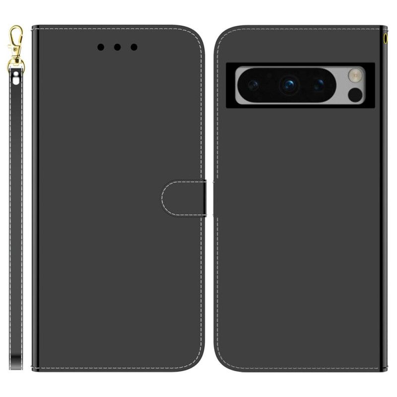 Flip Cover Google Pixel 8 Pro Spejl Og Snor